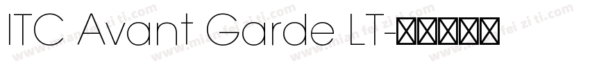 ITC Avant Garde LT字体转换